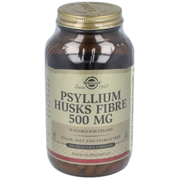 Solgar Fibra De Cáscara De Psyllium 500Mg 200Caps