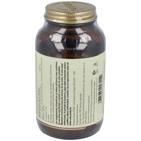 Solgar Fibra De Cáscara De Psyllium 500Mg 200Caps