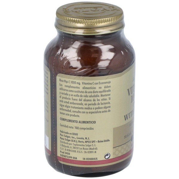 Vitamina C 1000Mg Rose Hips 100Comp.