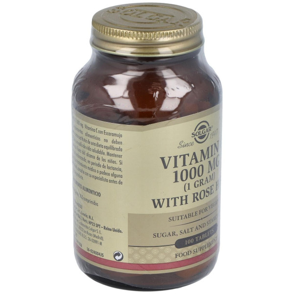 Vitamina C 1000Mg Rose Hips 100Comp.
