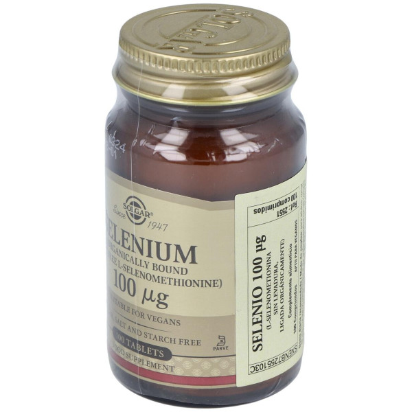 Selenio 100Mcg (Sin Levadura) 100Comp