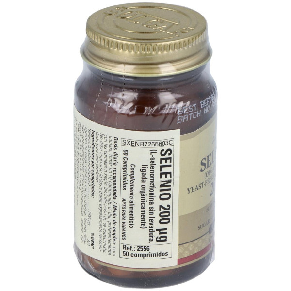 Selenio 200Mcg (Sin Levadura) 50Comp