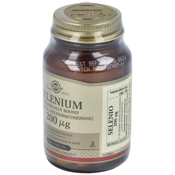 Selenio 200Mcg (Sin Levadura) 100Comp