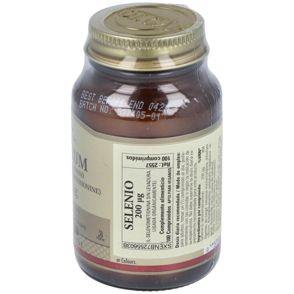 Selenio 200Mcg (Sin Levadura) 100Comp