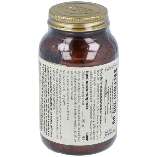 Selenio 200Mcg (Sin Levadura) 250Comp