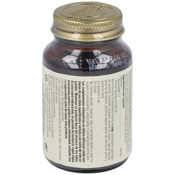 Ubiquinol 100Mg. Forma Reducida De Co Q10 50Cap.Bl