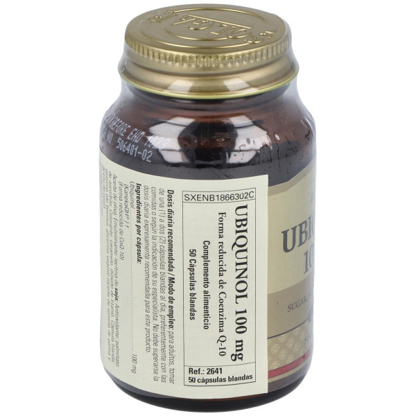 Ubiquinol 100Mg. Forma Reducida De Co Q10 50Cap.Bl