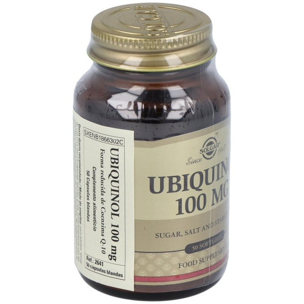 Ubiquinol 100Mg. Forma Reducida De Co Q10 50Cap.Bl