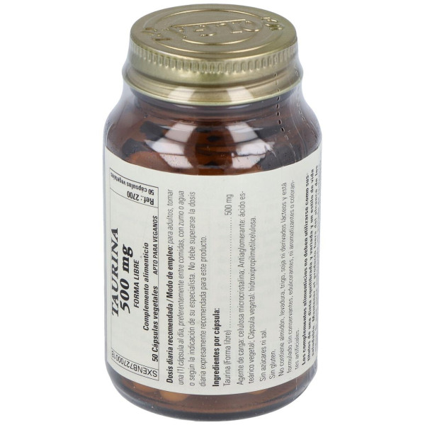 Solgar Taurina 500Mg 50Vcaps
