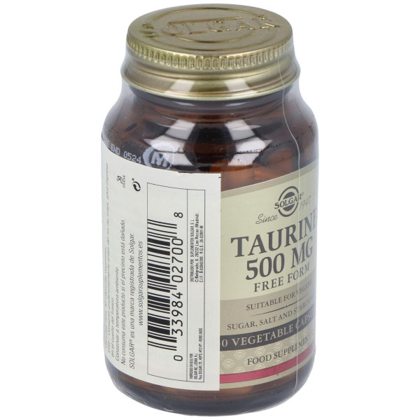 Solgar Taurina 500Mg 50Vcaps
