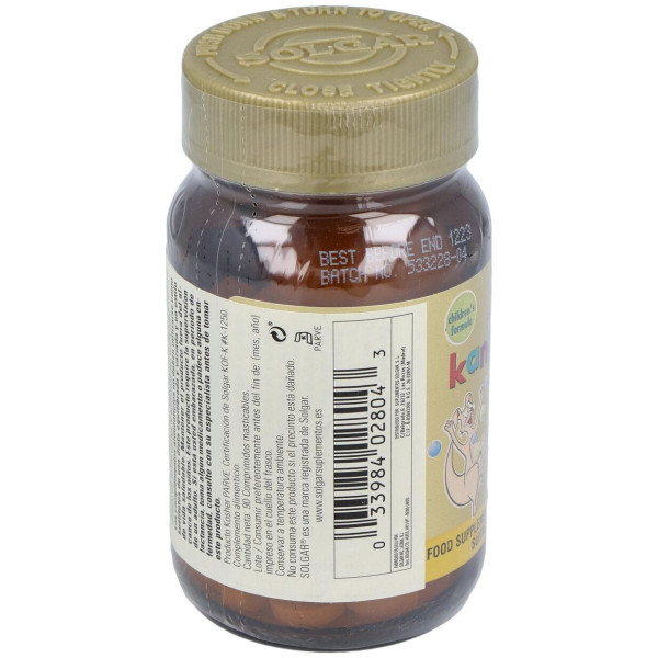 Solgar Kangavites Vitamina C 100Mg Sabor Naranja 90Comp