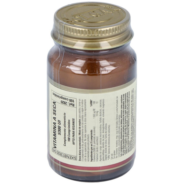 Solgar Vitamina A Seca 5000Ui 1500Mcg 100Comp