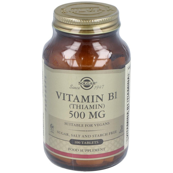Vitamina B1 500 Mg Tiamina 100 Comprimidos