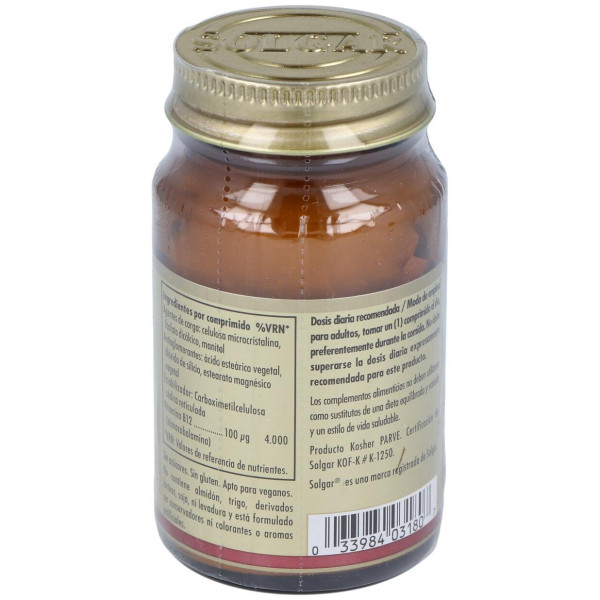 Vitamina B12 100 Μg Cianocobalamina 100 Comprimidos