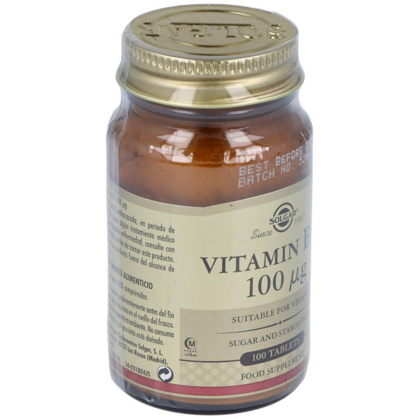 Vitamina B12 100 Μg Cianocobalamina 100 Comprimidos