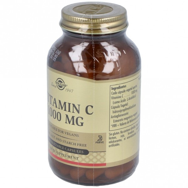 Vitamina C 1000 Cápsulas Vegetales 100 U