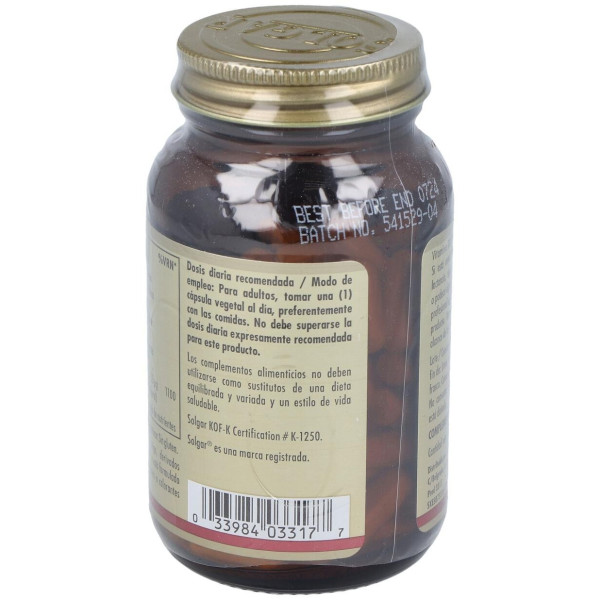 Solgar Vitamina D3 Colecalciferol 2200 Ui 55 Mcg 100 Vcaps