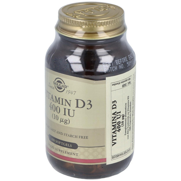 Vitamina D3 400Ui (10Mcg) 100Perlas