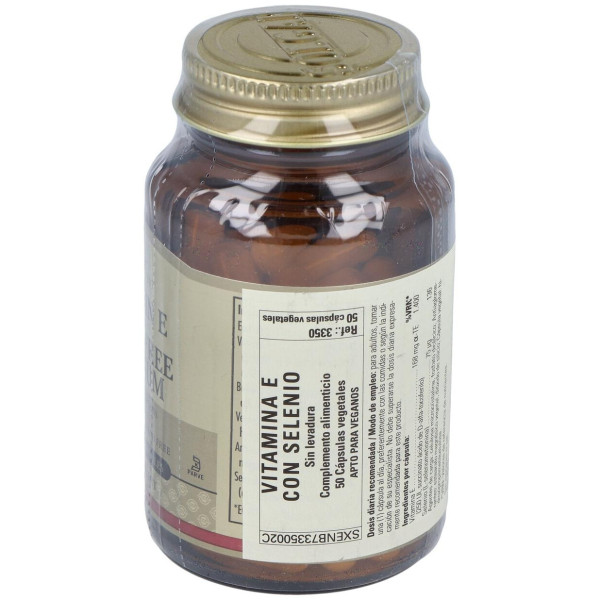 Vitamina E Con Selenio Sin Levadura 50 Cápsulas Blandas