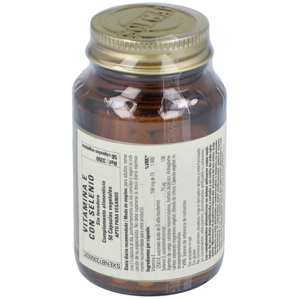 Vitamina E Con Selenio Sin Levadura 50 Cápsulas Blandas