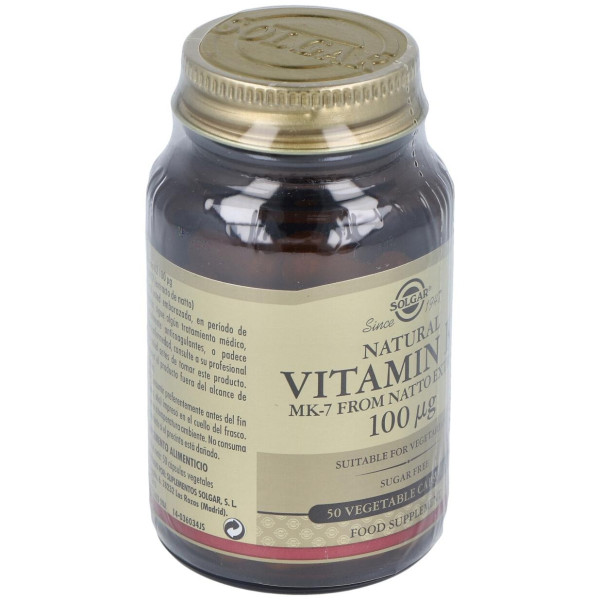 Vitamina K2 100Mcg.(Menaquinona-7) 50Cap.Veg