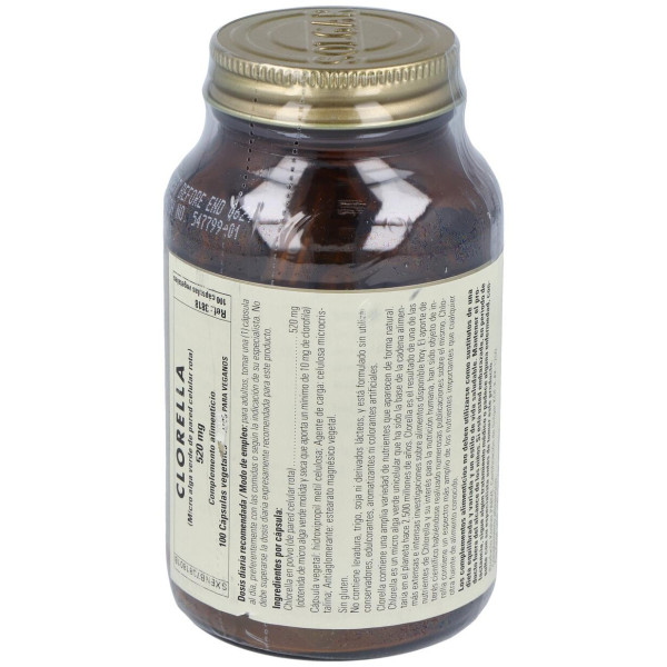 Chlorella (De Pared Celular Rota) 100Vegicaps