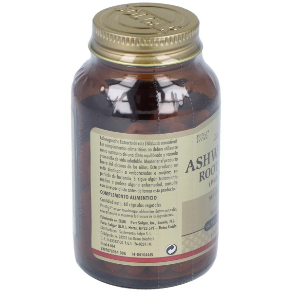 Ashwagandha – Raíz – (Whitania Somnifera) 60 Cápsulas Vegeta