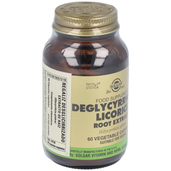 Solgar Regaliz Desglicirrizado Extracto De Raíz 60Vcaps