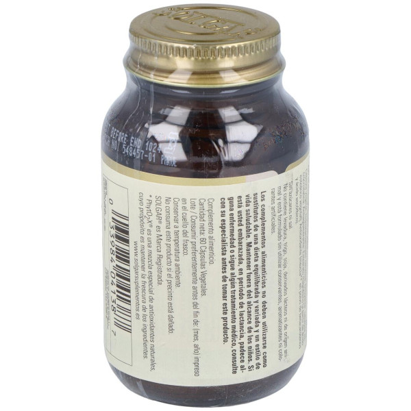 Solgar Ginseng Coreano Extracto De Raíz 60Vcaps