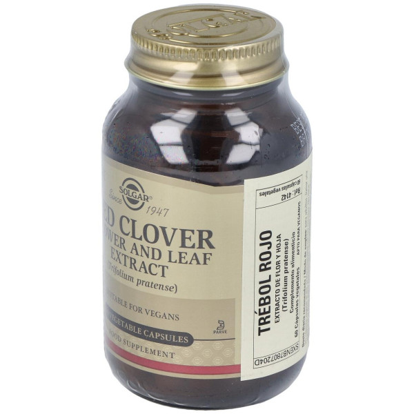 Solgar Trébol Rojo Extracto De Flor Y Hoja 60Vcaps