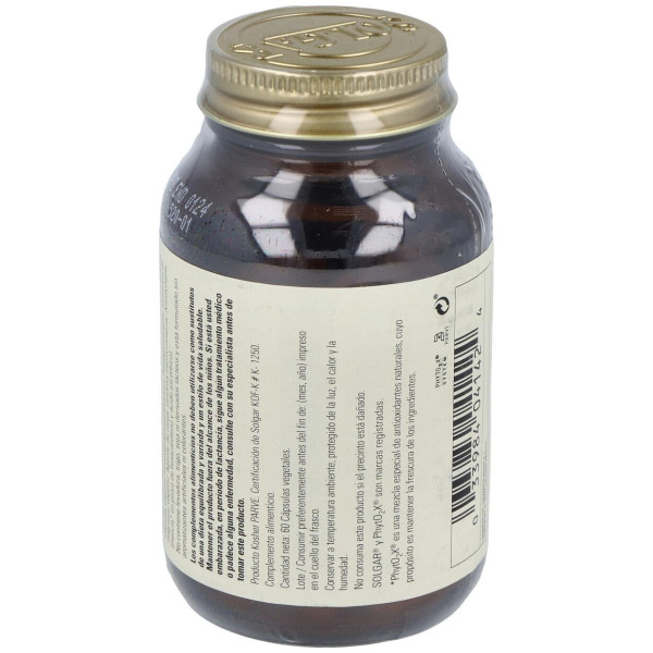 Solgar Trébol Rojo Extracto De Flor Y Hoja 60Vcaps