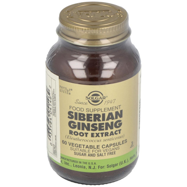 Solgar Ginseng Siberiano Extracto De Raíz 60Vcaps