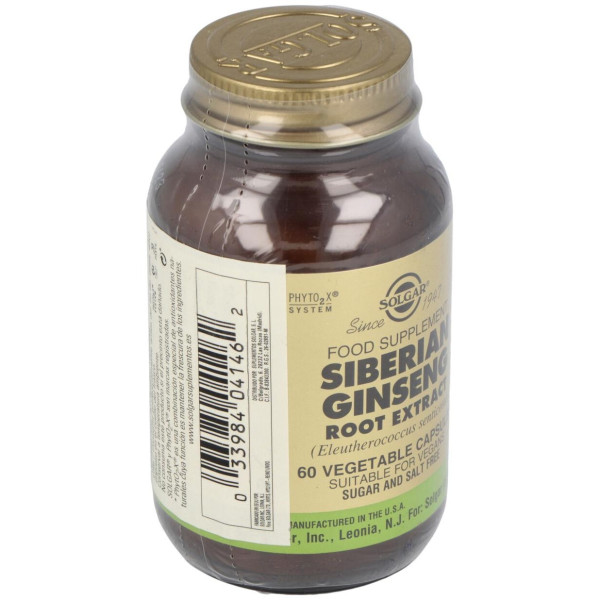 Solgar Ginseng Siberiano Extracto De Raíz 60Vcaps