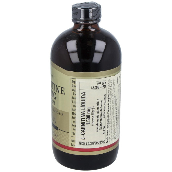 Solgar L-Carnitina Líquida 1500Mg Sabor Limón 473Ml