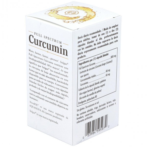 Full Spectrum Cúrcuma 185X Cápsulas Blandas 30 U