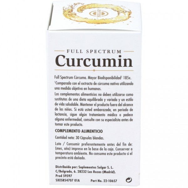 Full Spectrum Cúrcuma 185X Cápsulas Blandas 30 U