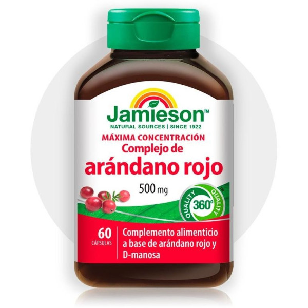 Jamieson Arándanos Rojos 500Mg 60 Cápsulas