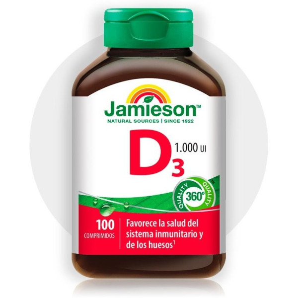 Jamieson Vitamina D3 1000 Ui 100 Comprimidos