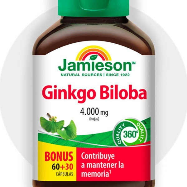 Jamieson Ginkgo Biloba 4000Mg 90 Cápsulas