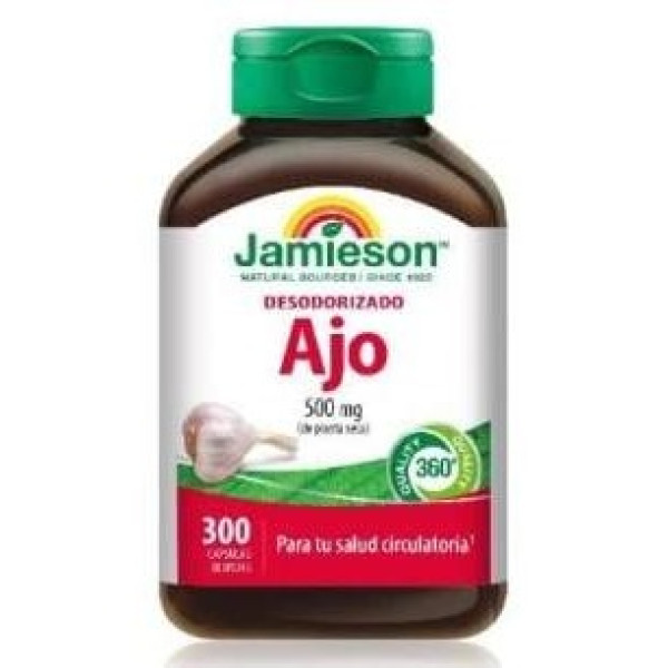 Jamieson Ajo Desodorizado 500Mg 300 Cápsulas