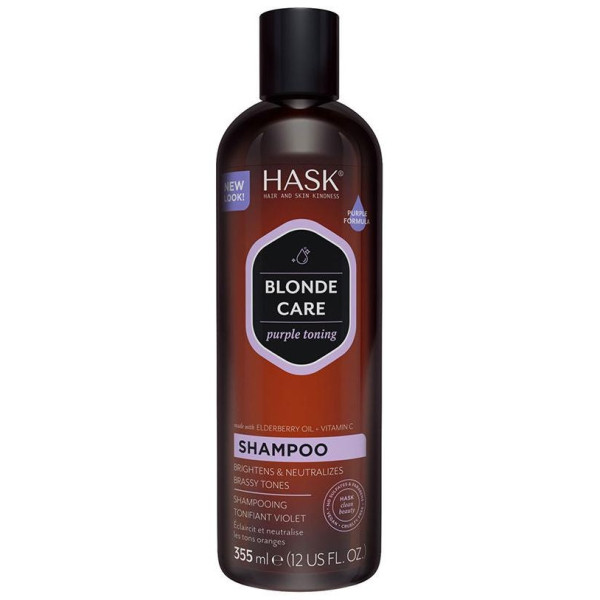 Hask Blonde Care Purple Toning Shampoo 355Ml