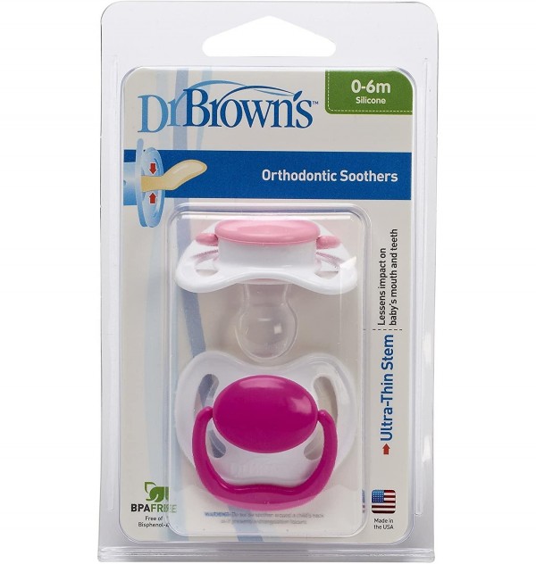 Chupete Silicona - Dr Brown´S Perform (1ª Etapa Hasta 6 M Rosa 2 U)