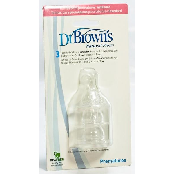 Dr Brown'S Tetina Silicona Natural Flow Prematuros 2Uds