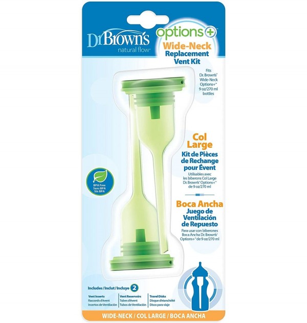 Biberon Boca Ancha Pc Silicona Kit Recambio - Dr Brown´S Natural Flow Options+ Plus (270 Ml)