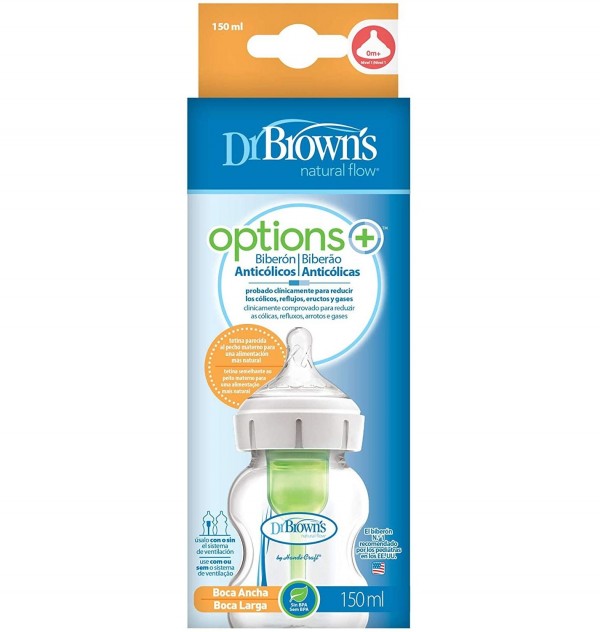 Biberon Boca Ancha Pp Options+ - Dr Brown´S Natural Flow (150 Ml)