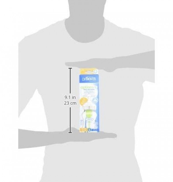Biberon Boca Ancha Pp Options+ - Dr Brown`S Natural Flow (Tetina Nivel 2 270 Ml)