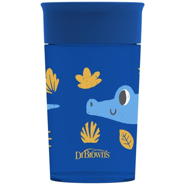 Dr.Brown'S Vaso 360 Sin Boquilla Azul Con Asas 300Ml