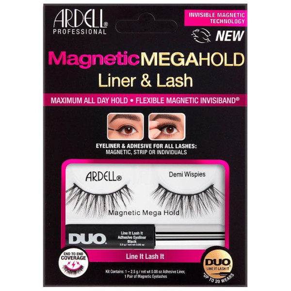 Magnetic Megahold Demi Wispies Liner Y Lash Pestañas 2 U