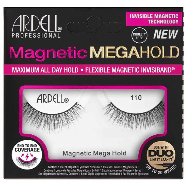 Ardell Magnetic Megahold Pestañas Postizas Nro 110 1 Par