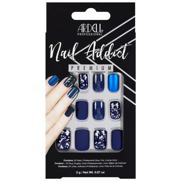 Ardell Kit Nail Addict Matte Blue Tip
